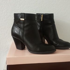 Black Leather Booties